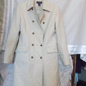 Women's beige Brooks Brothers trenchcoat